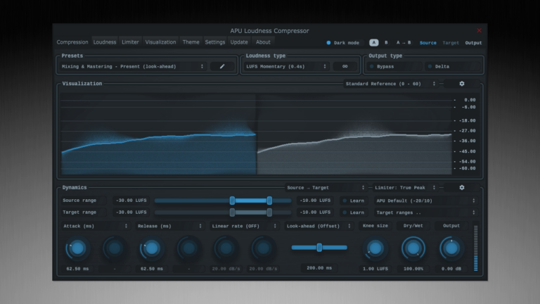 APU Software updates Loudness Series to v3.0.3