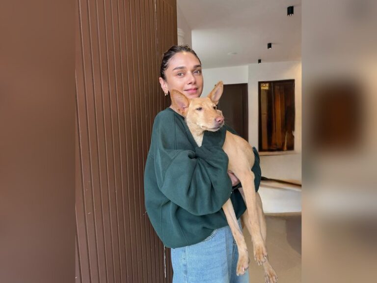 Aditi Rao Hydari cuddles with dogs on Sundays