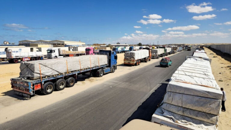 Aid trucks roll into Gaza as Rafah crossing opens