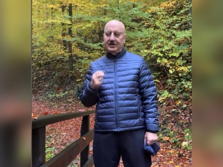 Anupam Kher finds peace in nature