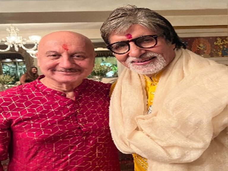 Anupam Kher shares heartfelt birthday tribute to Amitabh Bachchan