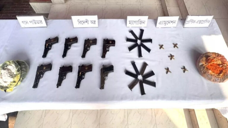 Army seizes foreign firearms, explosives in Dhaka raid
