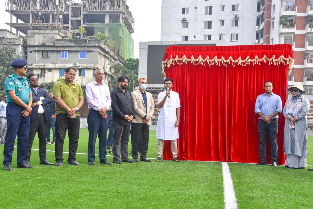 BFF unveils two new FIFA-funded artificial turfs in Dhaka