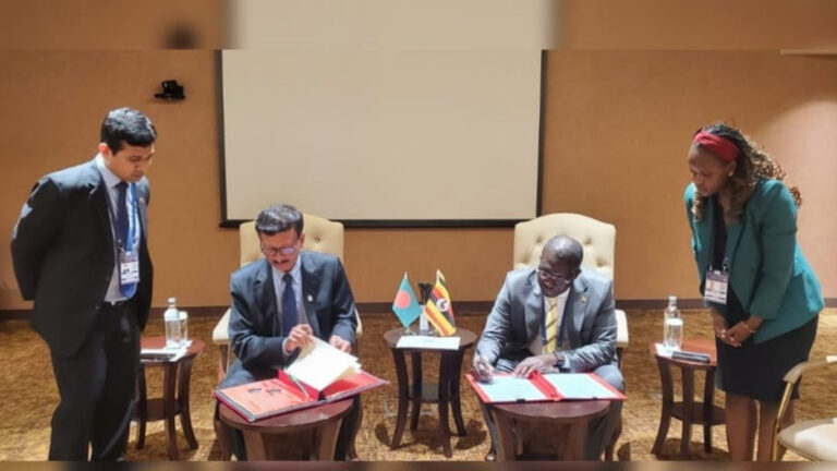 Bangladesh, Uganda sign pact for foreign office talks