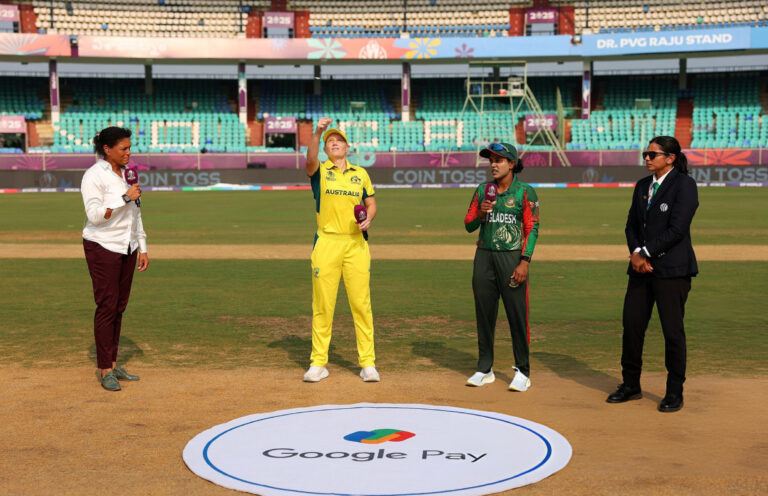 Bangladesh elect to bat first against Australia in Women’s World Cup match