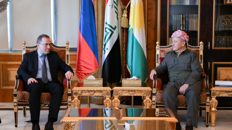 Barzani meets Russian ambassador to discuss oil, elections, and ties