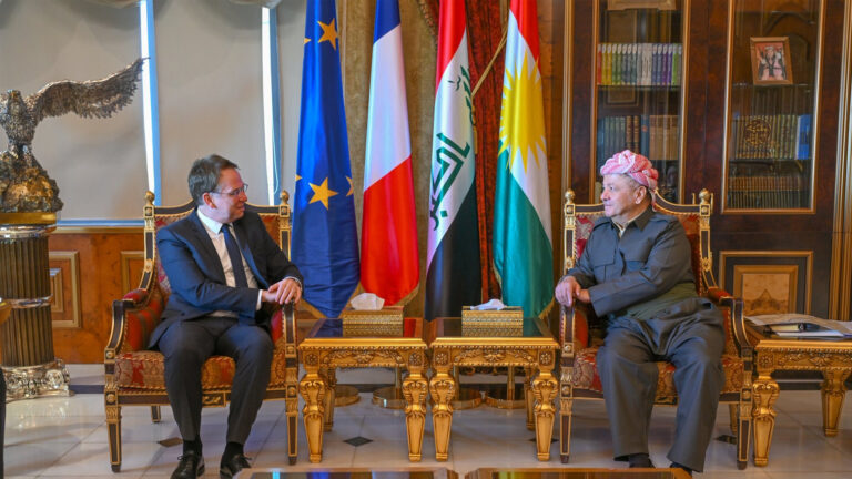 Barzani thanks France for Peshmerga Alley discusses Iraq elections