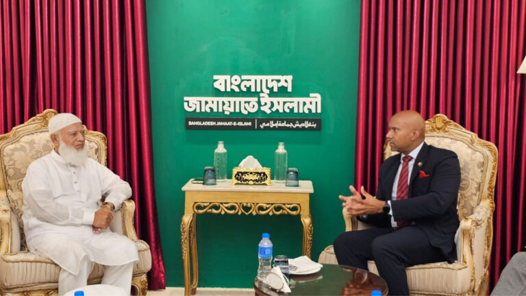 Canadian envoy meets Jamaat Ameer ahead of Bangladesh election
