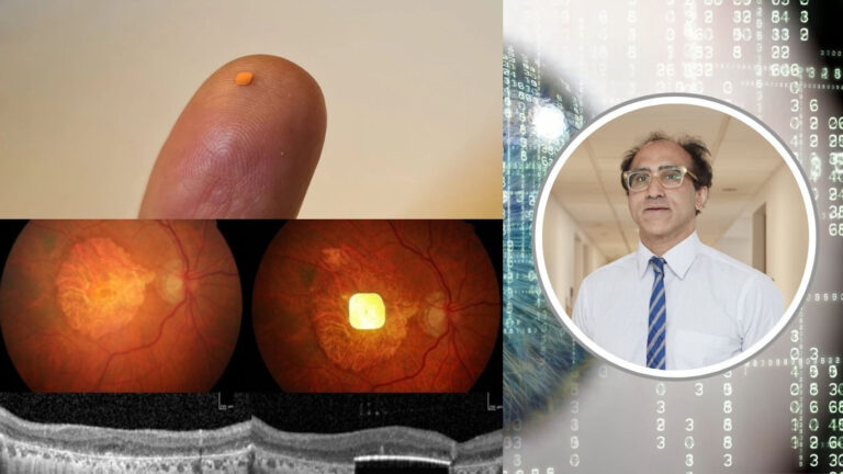 Dr Mahiul Muqit helps restore sight with chip