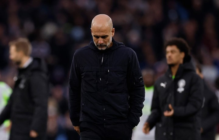 Guardiola admits City lacked aggression in Villa loss