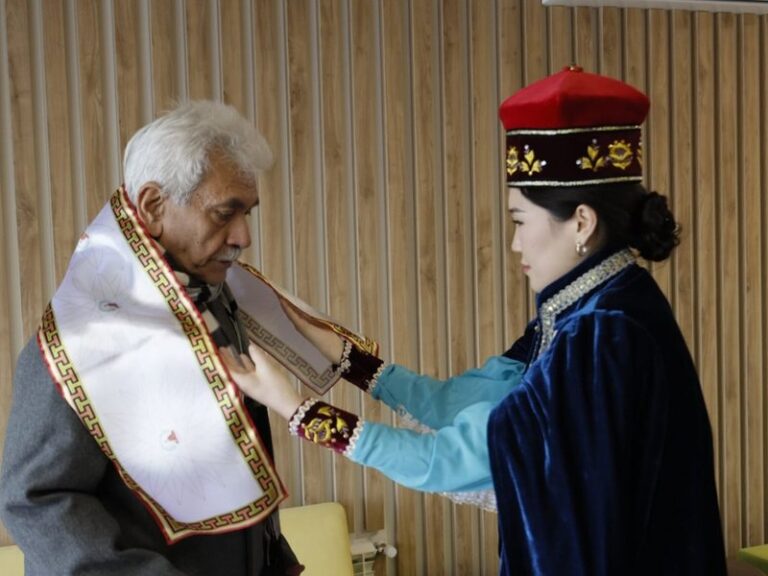 Jammu and Kashmir LG Manoj Sinha arrives in Russia to bring back Lord Buddha’s relics