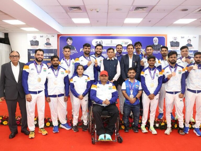 Mandaviya honors Indias record 22 medals at Para Athletics Championships