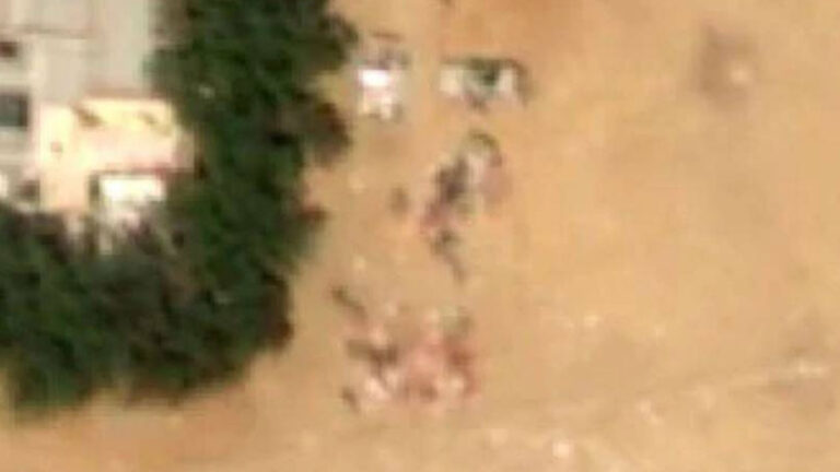 Mass graves glare from space over El Fasher