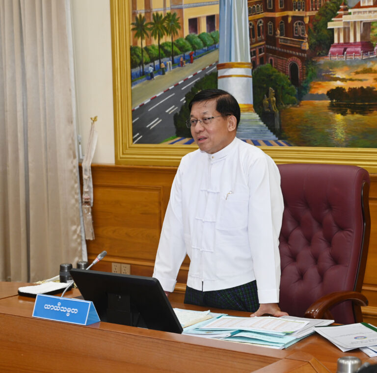 Min Aung Hlaing pushes rush to polls