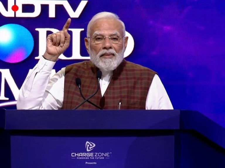 Modi celebrates unstoppable India at NDTV World Summit