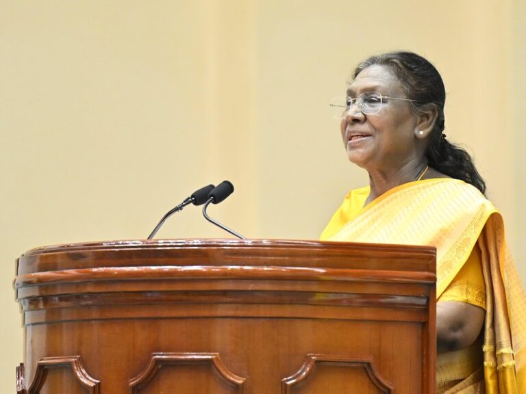 Murmu urges tribal development at Adi Karmayogi conclave
