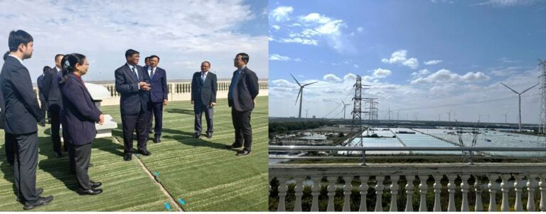 Myanmar delegation tours China’s offshore wind farm