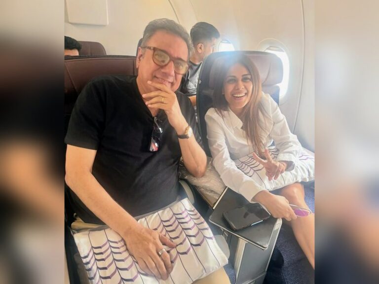Nia Sharma meets Boman Irani mid air