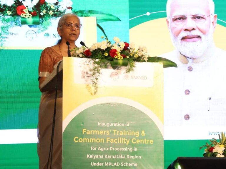 Nirmala Sitharaman launches agro-processing unit in Raichur