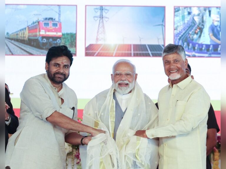 PM Modi praises Naidu for Hindi speech on NDA’s Bihar victory