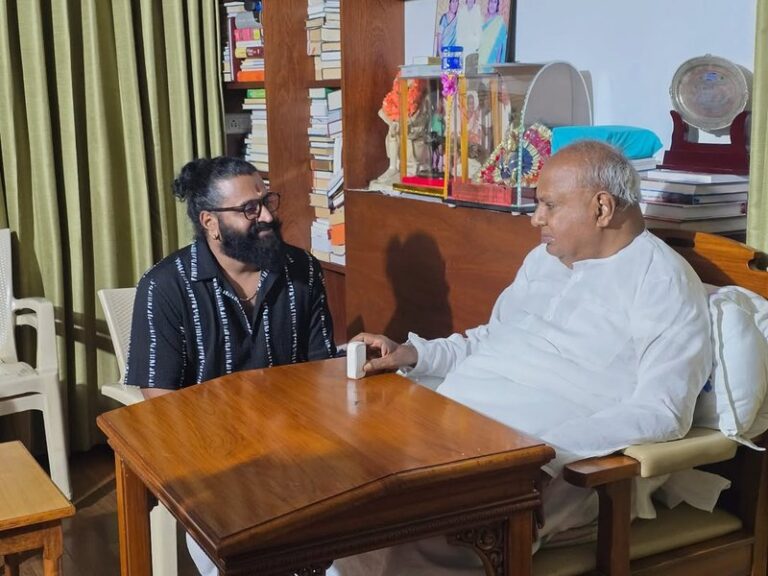 Rishab Shetty meets HD Deve Gowda, receives blessings after ‘Kantara’ success