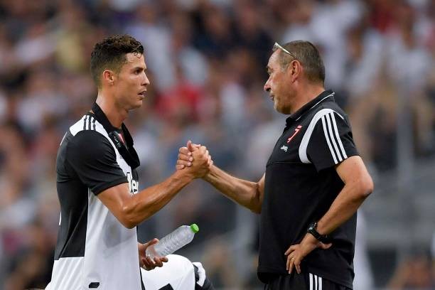 Ronaldo chews grass to show frustration with Sarri’s tactics