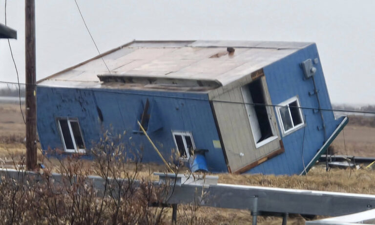 Storm devastates western Alaska flooding homes and leaving several missing