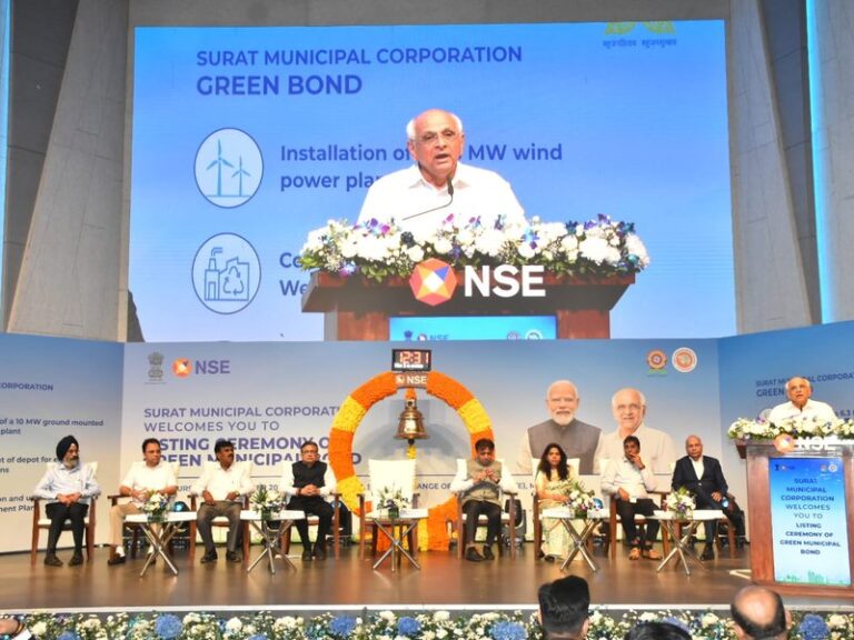 Surat’s Rs 200 crore green bond listed on NSE