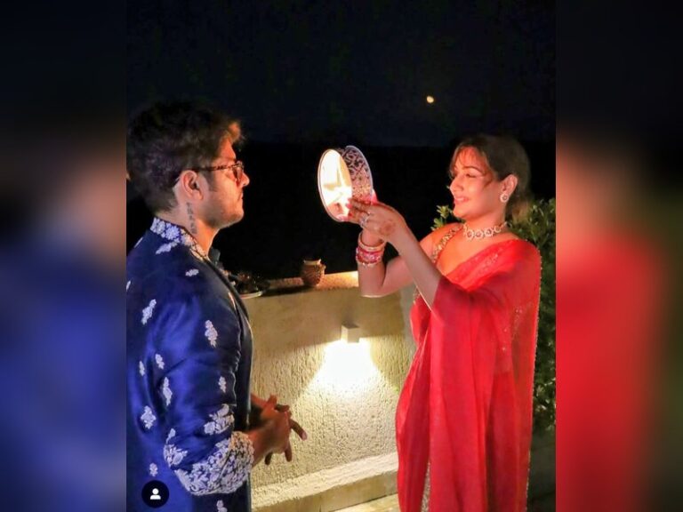 Surbhi Chandna Karan Sharma celebrate Karwa Chauth