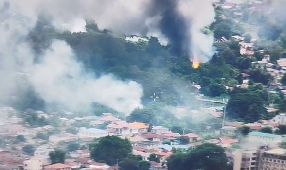 TNLA terrorists burn buildings in Hsipaw as Tatmadaw fights back