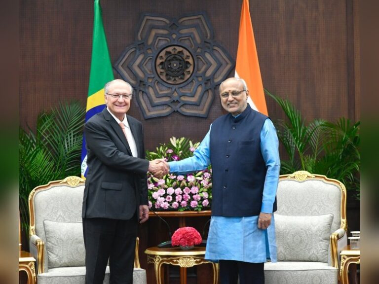 VP CP Radhakrishnan, Brazil’s Alckmin discuss energy, AI ties in New Delhi