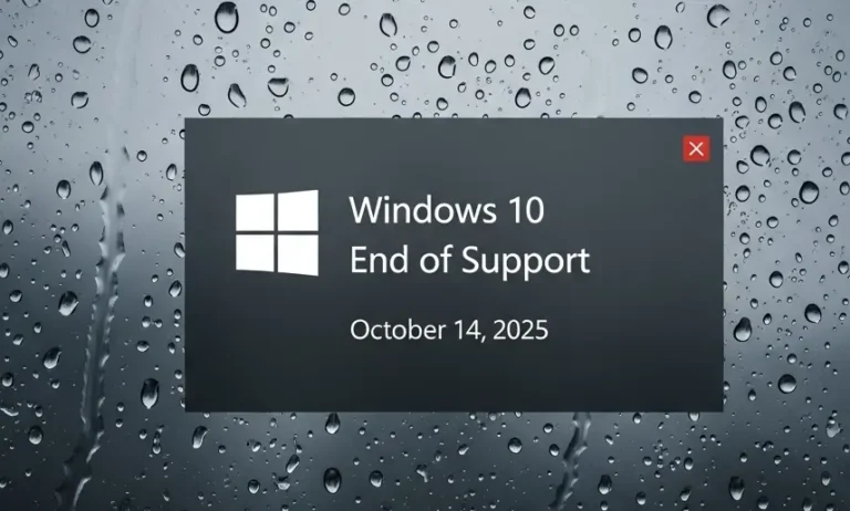 Windows 10 support ends October 14 2025