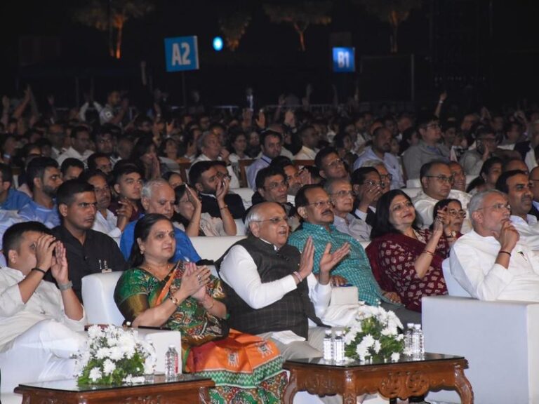 ‘Mera Desh Pehle showcases Modis rise in Gandhinagar show