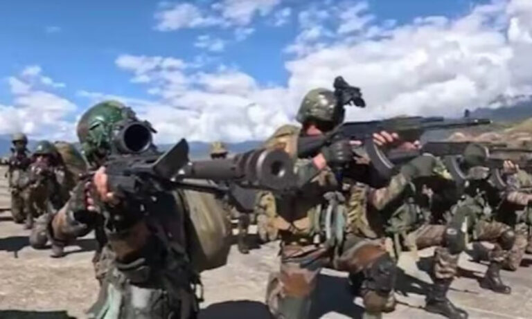 India launches massive tri-service drills along western border