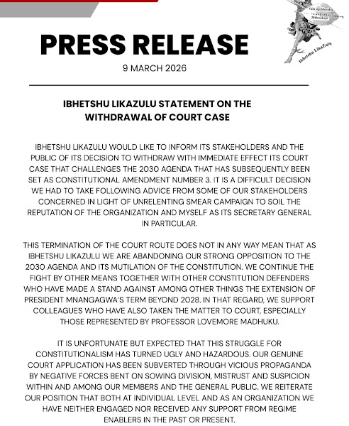 Ibhetshu Likazulu drops 2030 Agenda court challenge